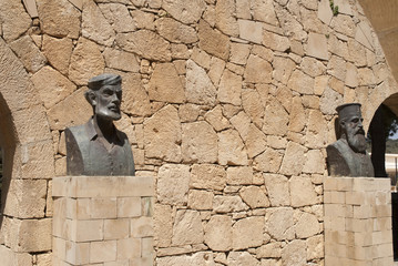 Naklejka premium Arkadi Monastery site of famous massacre in Crete
