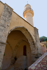 Fototapeta na wymiar Turecki meczet w Rethymno na Krecie Grecji