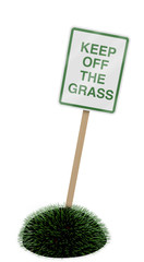 Keep off the grass