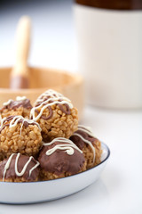 Close up of yummy treats.