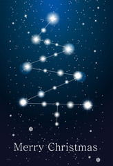 Constellations - christmas tree on the sky