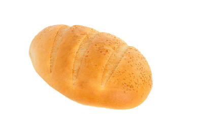 white bread isolated
