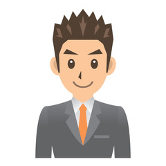 ビジネスマン B 表情 笑顔