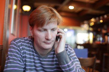 Man with mobile phone