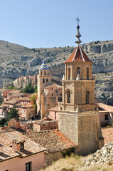 Fototapeta na wymiar Albarracin, średniowieczne miasto w Teruel (Hiszpania)