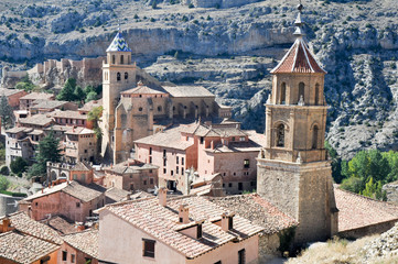 Fototapeta na wymiar Albarracin, średniowieczne miasto w Teruel (Hiszpania)
