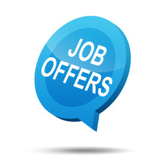 Icono 3d texto JOB OFFERS