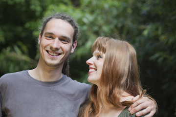 Fototapeta premium Happy Young Couple Outdoors