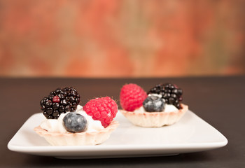 Fresh fruit tarts