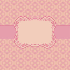 Template frame design for greeting card . Seamless background.