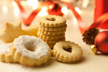 Christmas Cookies on Table