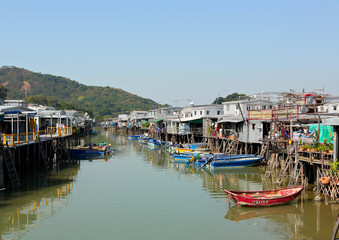 Fototapeta na wymiar Tai O fishing village in Hong Kong