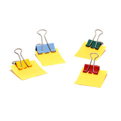 paper clips isolated on white background