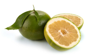 citrus sweety fruit with leaves