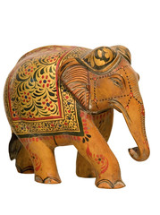handcrafted wooden elephant , Jaipur, Rajasthan, India