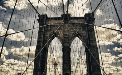 Brooklyn Bridge view, New York City