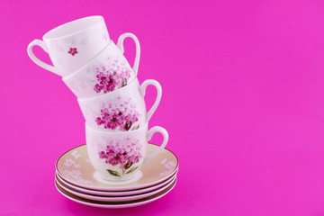 stack of coffee cups