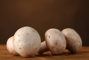 Fototapeta premium champignons mushrooms in basket