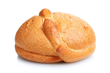 tasty white bread isolated on white