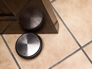 Door Stopper on Ceramic Floor