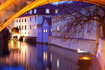 Watermill under the Charles Bridge