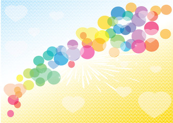 Romantic colorful background