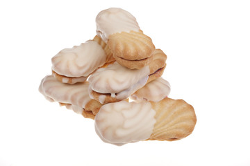 chocolate snack isolated on a white