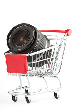 Photo Lens in Shoping Cart