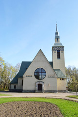 Fototapeta na wymiar Lutheran Church of the Transfiguration in the Zelenogorsk