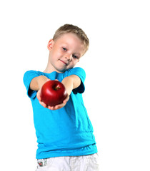 little boy in studio