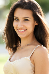 Beautiful Young Woman Outdoor Portrait