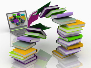 books fly into your laptop