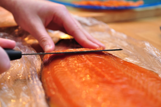 D&eacute;couper le Saumon