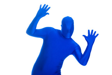 faceless man raising the roof