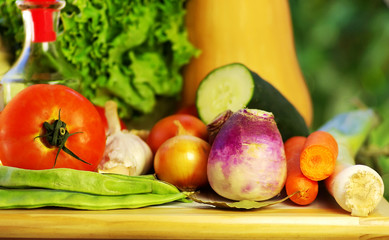 Oliveoil and vegetables