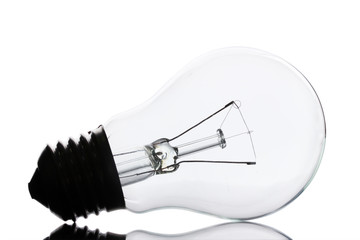 Light bulb isolated on white