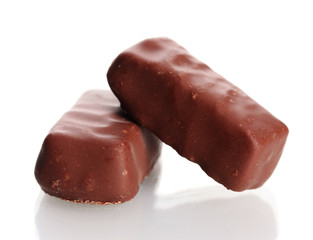 Сhocolate candy isolated on white