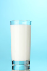 Glass of milk isolated on white