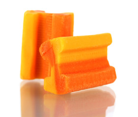 tasty bubble gum isolated on white