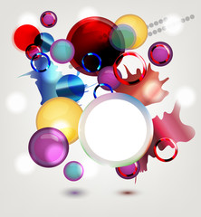 sfondo con differenti tipi di forme e spazio per il testo