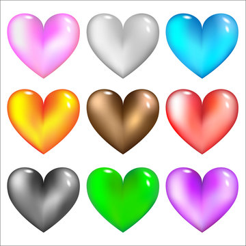 glass hearts icon
