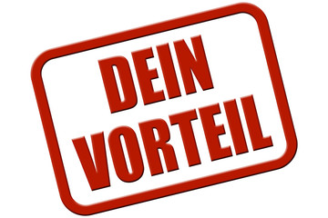 STempel rot rel DEIN VORTEIL