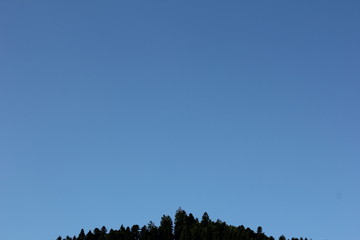 Der Himmel &uuml;ber der Bergspitze