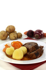 frischer Rinderbraten