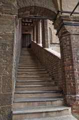 Fototapeta na wymiar Podestà's Palace. Castell'Arquato. Emilia-Romagna. Italy.