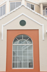 Palladium Window on Stucco Dormer