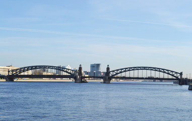 Bridge Peter the Great. St.Petersburg