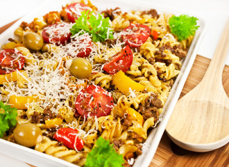 Auflauf - Käse und Rinderhack - Parmesan