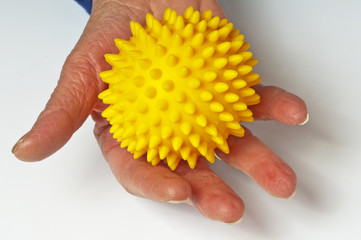 Hand mit Massageball