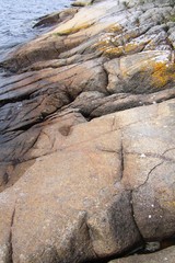 The stones at the Swedish coast of the Baltic sea